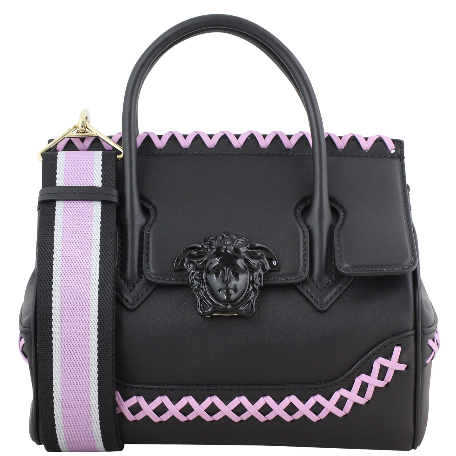 Versace Palazzo Empire Cross-Stitch Bag Front Strap