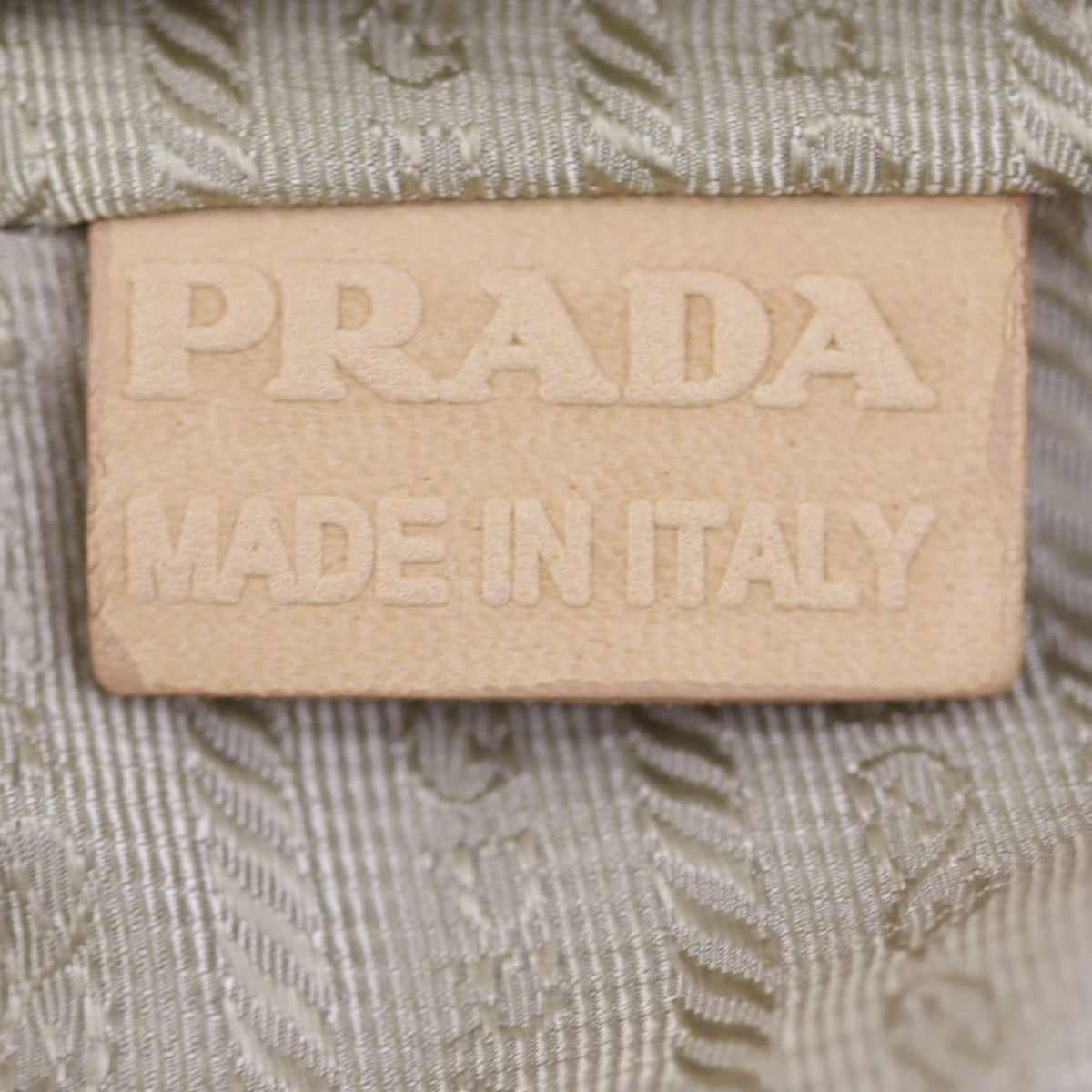 Prada Soft Calf Small Shoulder Bag (pale tan) Stamp
