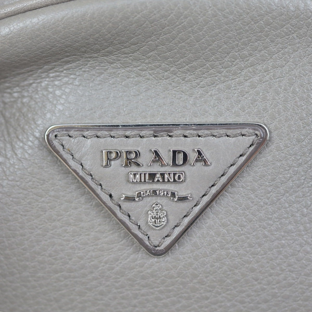 Prada Vitello Daino Bowler Bag Hardware

