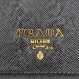 Prada Saffiano Metal Wallet on Strap Hardware

