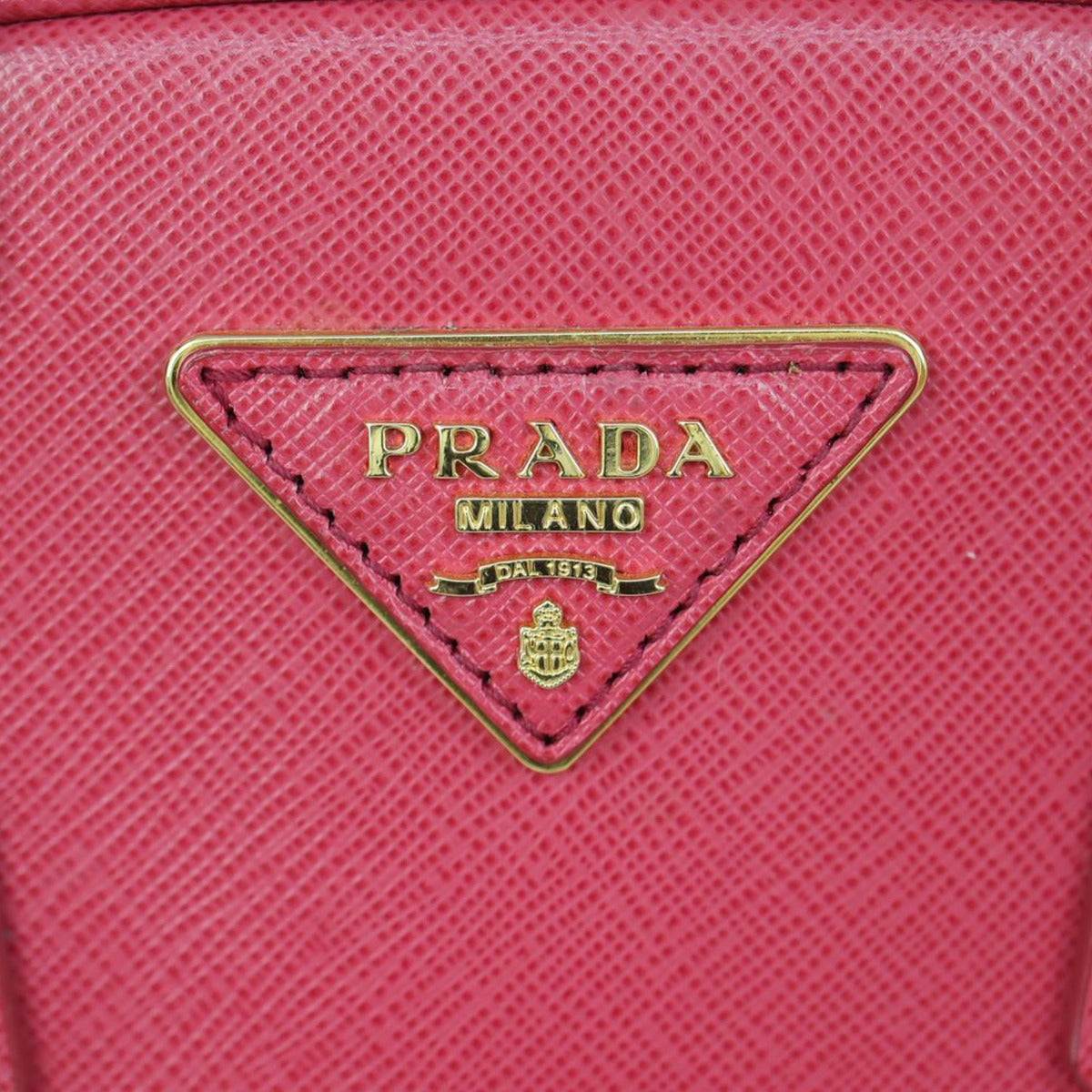 Prada Saffiano Lux Small Bowling Bag Hardware
