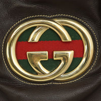Gucci Leather Britt Medium Tote Hardware
