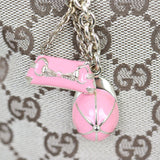 Gucci GG Canvas Charms Eclipse Tote Hardware
