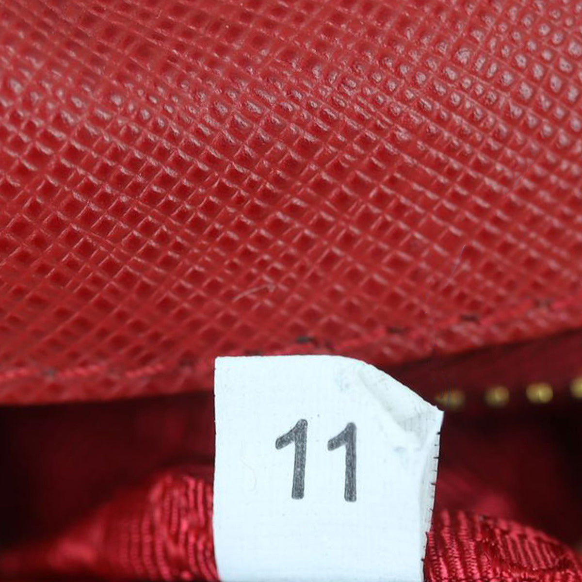 Prada Saffiano Lux Bauletto Bag Date code