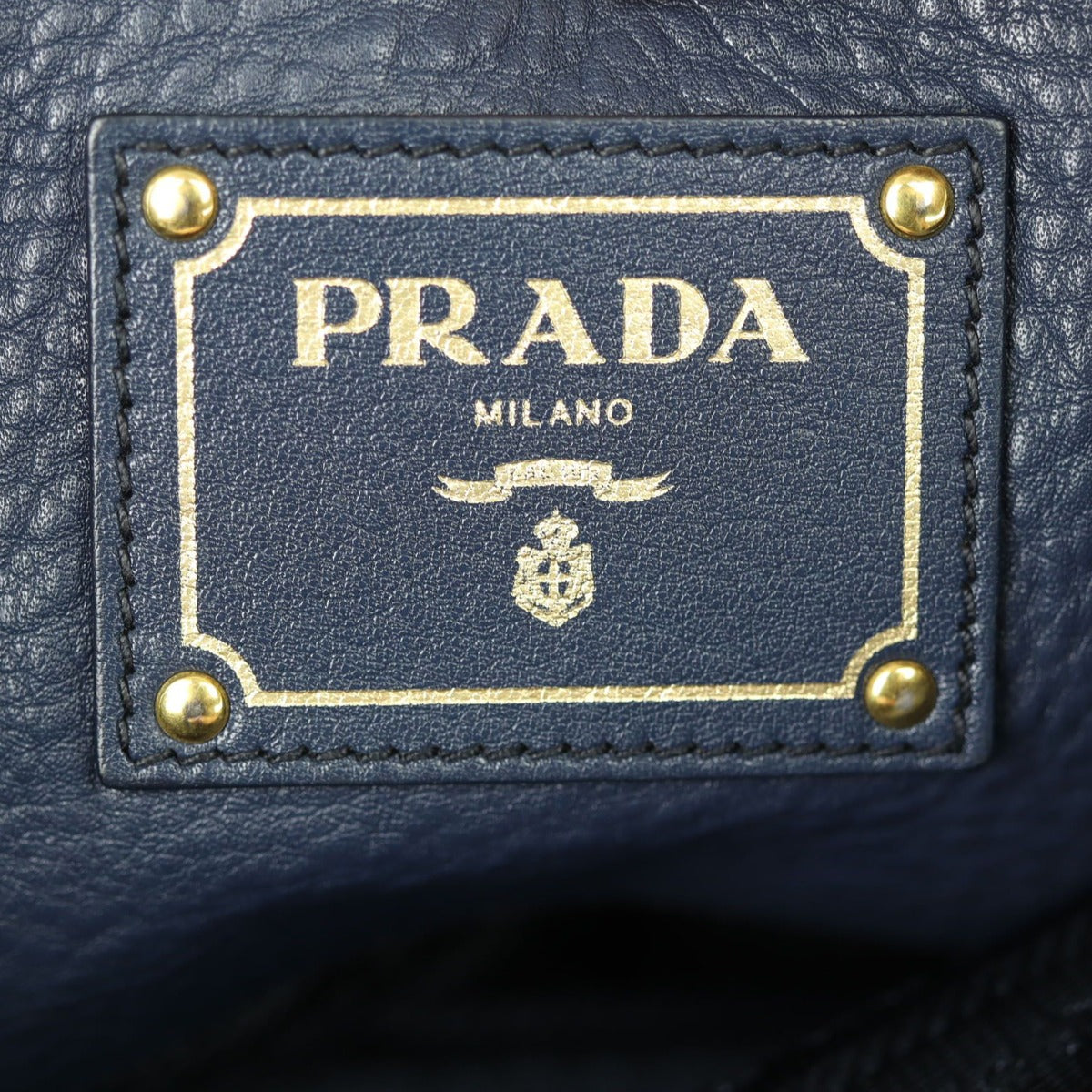 Prada Vitello Daino Two Way Tote Stamp
