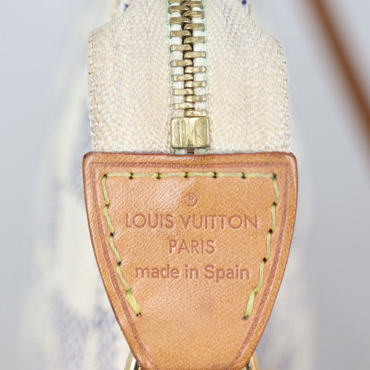 Louis Vuitton Pochette Accessories Damier Azur Stamp