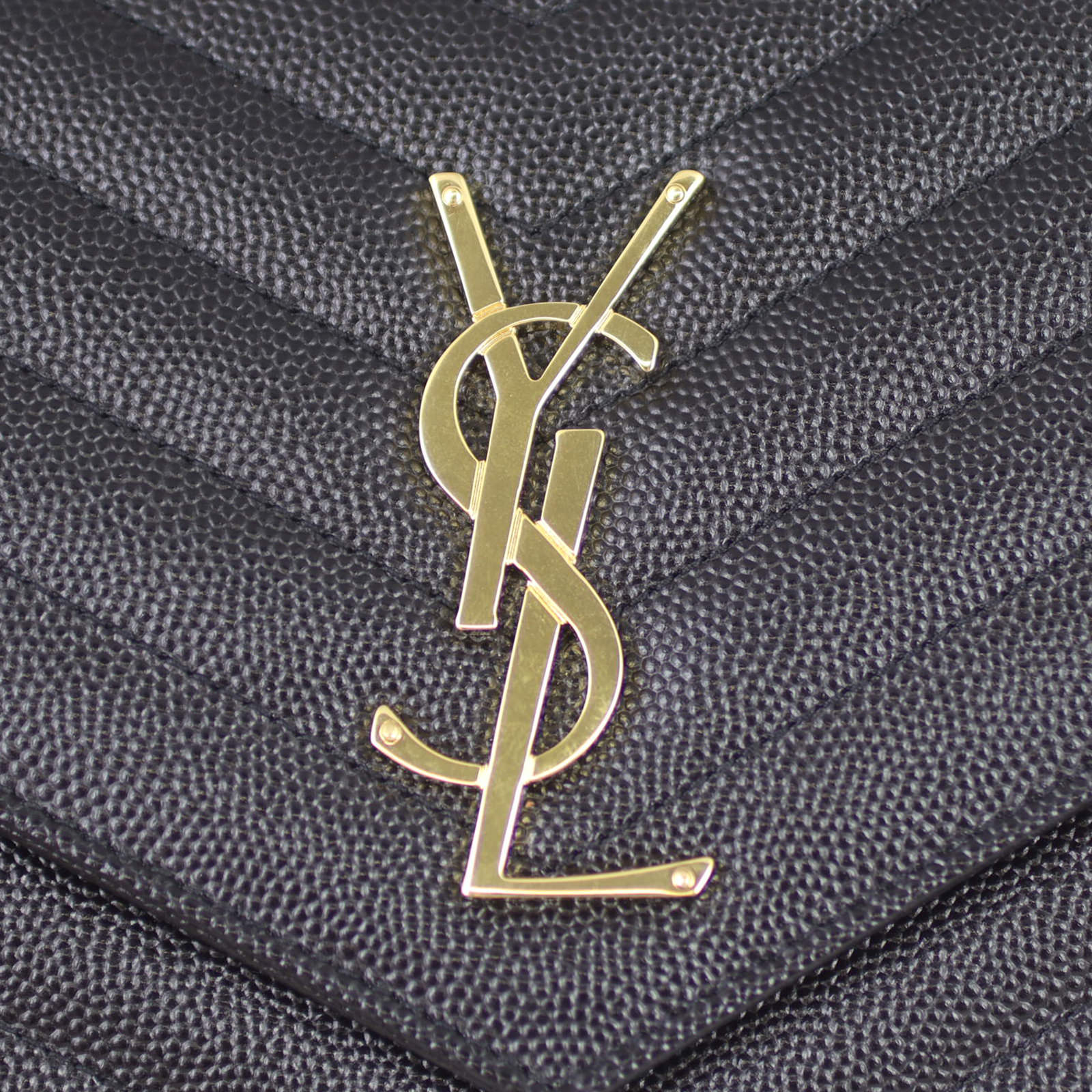 Saint Laurent Monogram Envelope Chain Wallet Hardware