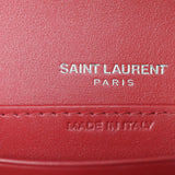 Saint Laurent Sunset Mini Croc-Embossed Stamp
