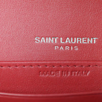 Saint Laurent Sunset Mini Croc-Embossed Stamp
