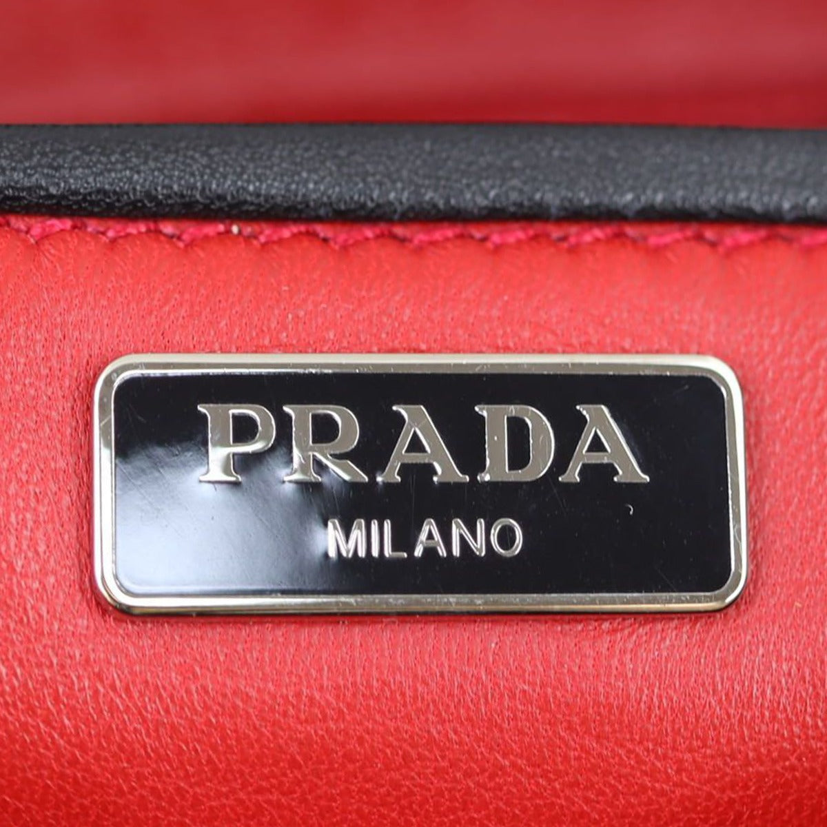 Prada Soft Calf Large Clutch Stamp

