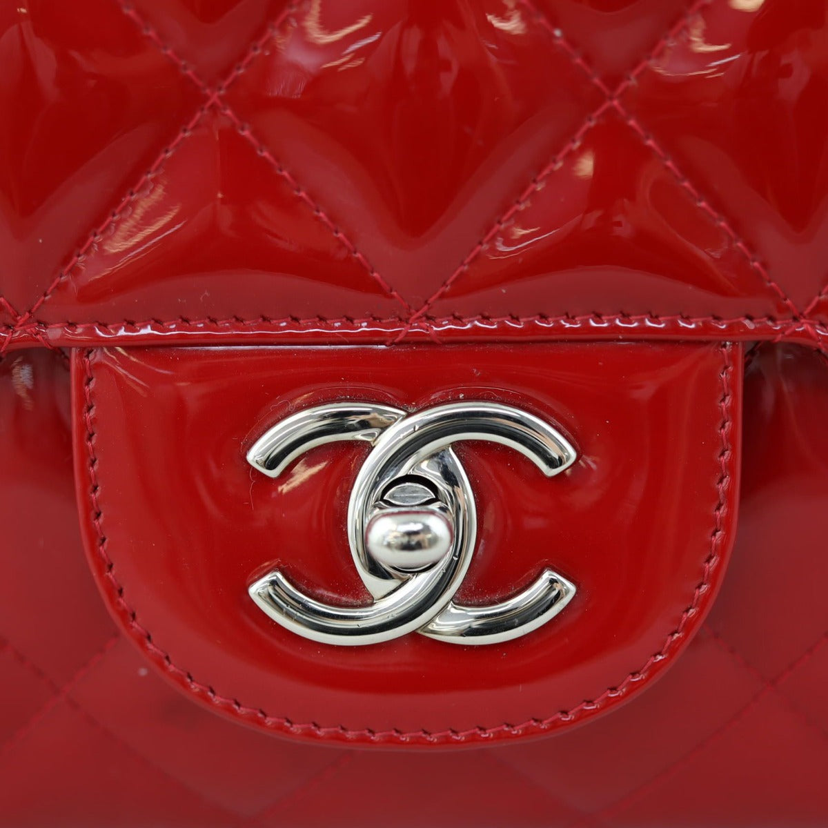 Chanel Classic Single Flap Jumbo Patent Hardware
