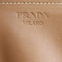 Prada Saddle Stitch Shopping Tote (deep tan) Stamp
